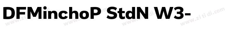 DFMinchoP StdN W3字体转换